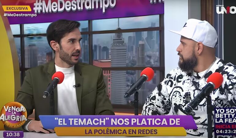  Pedro Prieto enfrenta a Temach en plena transmisión en vivo de ‘Venga la Alegría’
