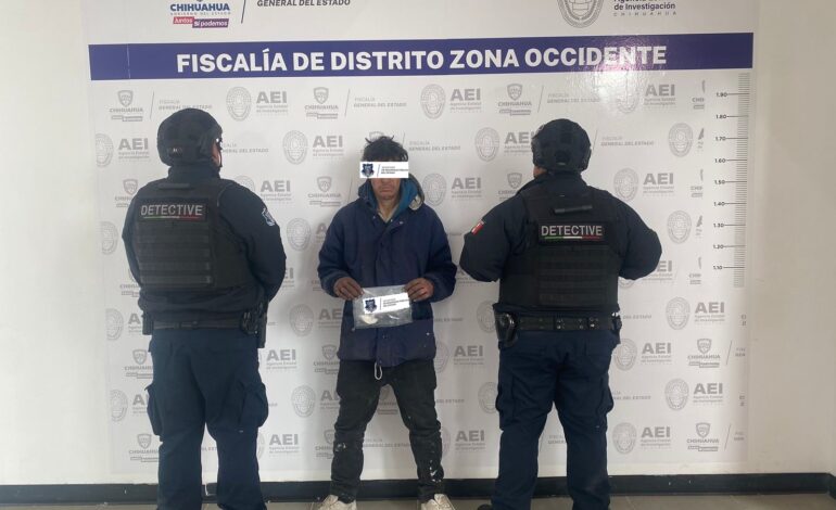  Detiene SSPE a sujeto con posesión de droga en Cuauhtémoc