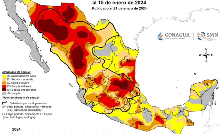  Sequía ‘excepcional’ se incrementó en Chihuahua al 25.9%: Conagua