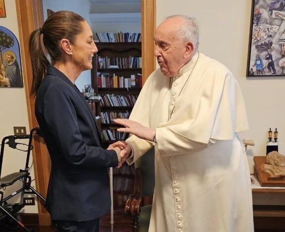  Sostiene Claudia Sheinbaum encuentro con el papa Francisco