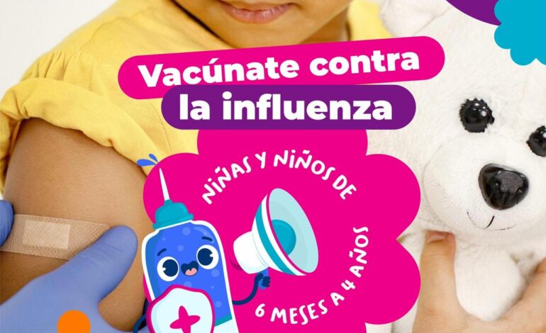  Invitan a vacunar a niñas y niños contra la influenza