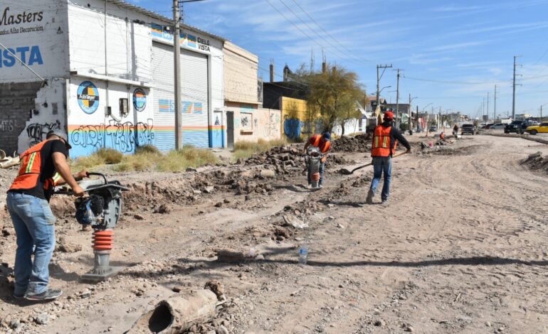 Registra avance del 72% rehabilitación de la avenida Fernando Baeza en Delicias