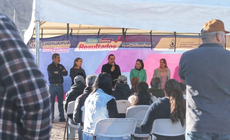  Firman JMAS y vecinos de Granjas Cerro Grande convenio para alcantarillado sanitario