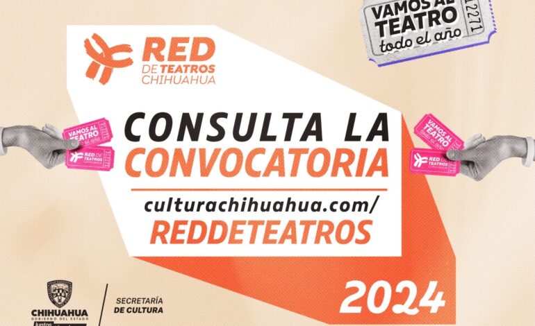  Invitan a la comunidad artística y cultural a participar en la convocatoria Red de Teatros 2024
