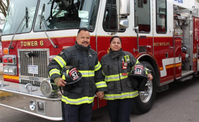  Viven Sandra y Pablo una historia de amor muy ardiente, dos bomberos con gran trayectoria