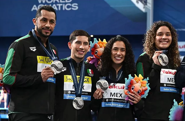  México obtiene su primera medalla en el Mundial de Deportes Acuáticos Doha 2024