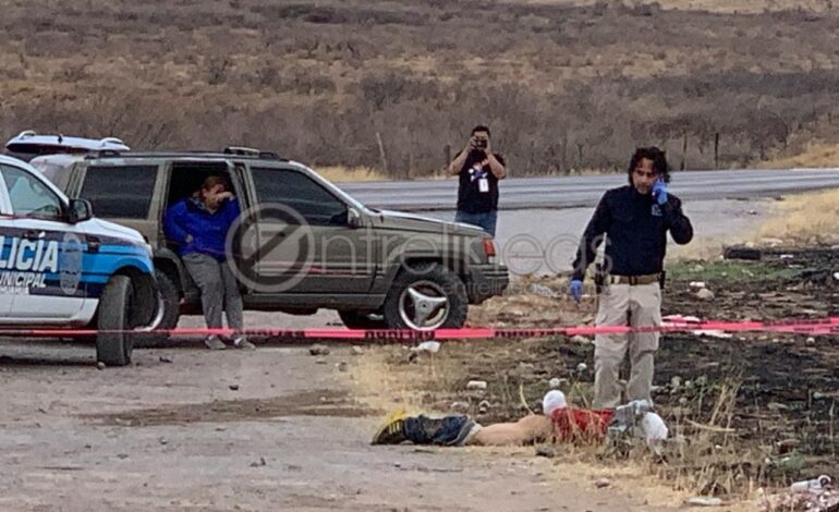  Dejan a ejecutado en el km 1 carretera a Ciudad Juárez