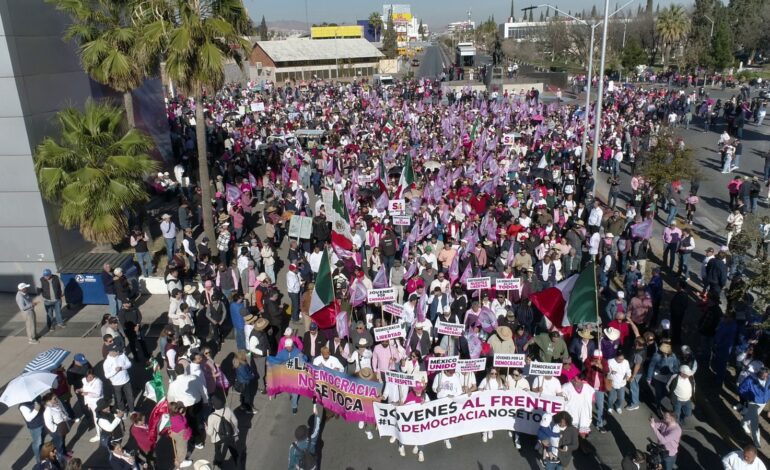  Así se vivió la “Marcha por la Democracia” en Chihuahua