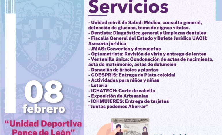  Anuncia Bien Común feria de servicios «Juntos Cerca de Ti» en la colonia Ponce de León