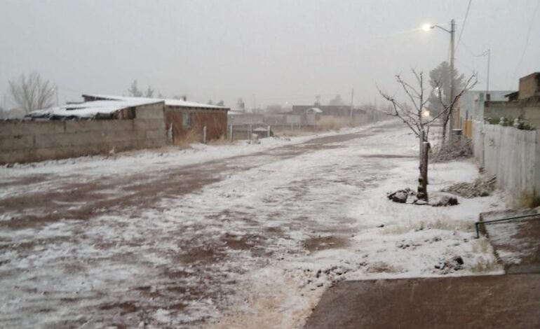  Reporta Protección Civil nevadas en el noroeste y suroeste del estado; pide a la población extremar precauciones