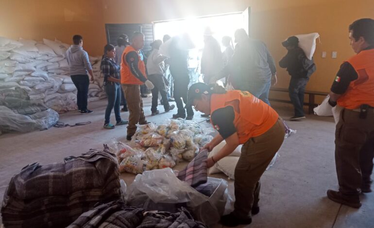 Distribuye Protección Civil Estatal apoyos en el municipio de Guerrero