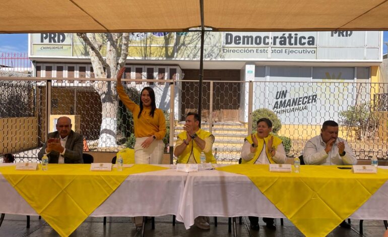  Vamos a tener voto amarillo: Nohemí Aguilar en el registro de Marco Bonilla en el PRD