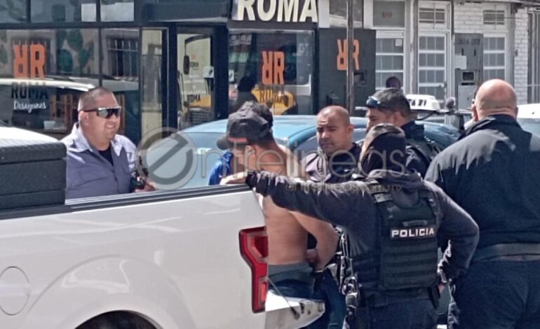  Arrestan a migrantes en calles del Centro; agreden a policía