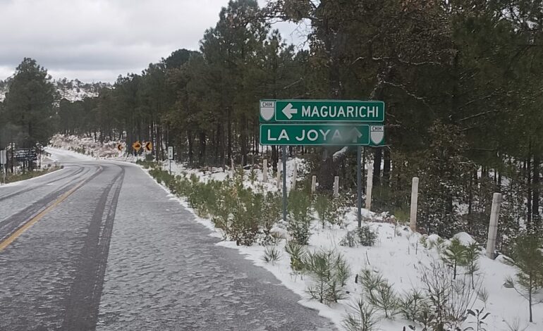  Reporta CEPC caída de nieve en 10 municipios por paso de la Octava Tormenta Invernal