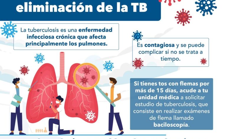  Exhorta Secretaría de Salud a seguir recomendaciones para prevenir contagio de tuberculosis