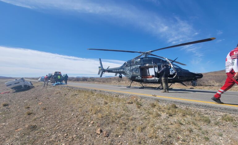  Muere migrante tras ser arrollado en carretera a Juárez, trasladan en helicóptero a menor gravemente herido