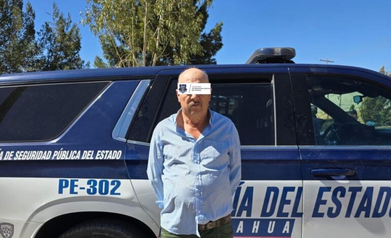  Arresta SSPE a sujeto por portación ilegal de arma y supuesta droga en Parral