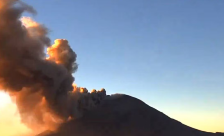  Volcán Popocatépetl se mantiene en el nivel de alerta Amarilla Fase 2