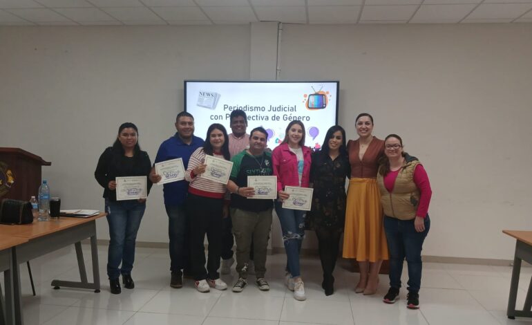  Imparte FEM taller sobre “Periodismo Judicial con Perspectiva de Género” en Camargo