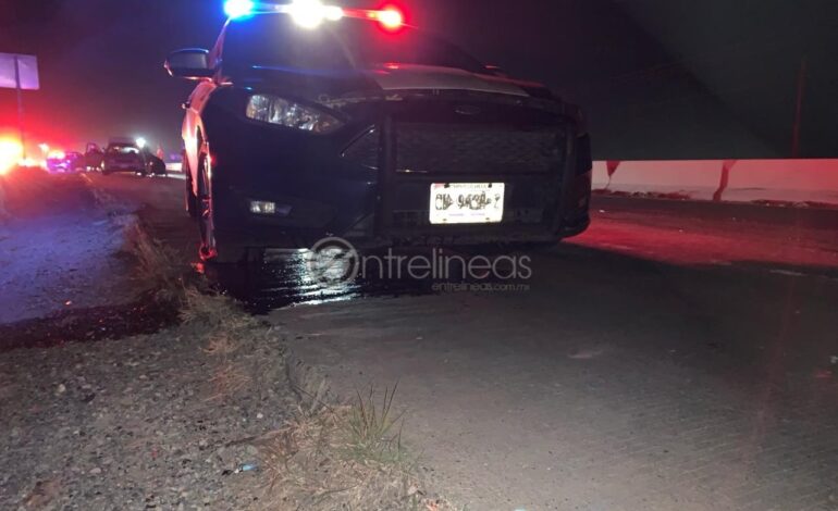  Choca contra poste  en carretera a Aldama y provoca accidente de otros dos vehículos