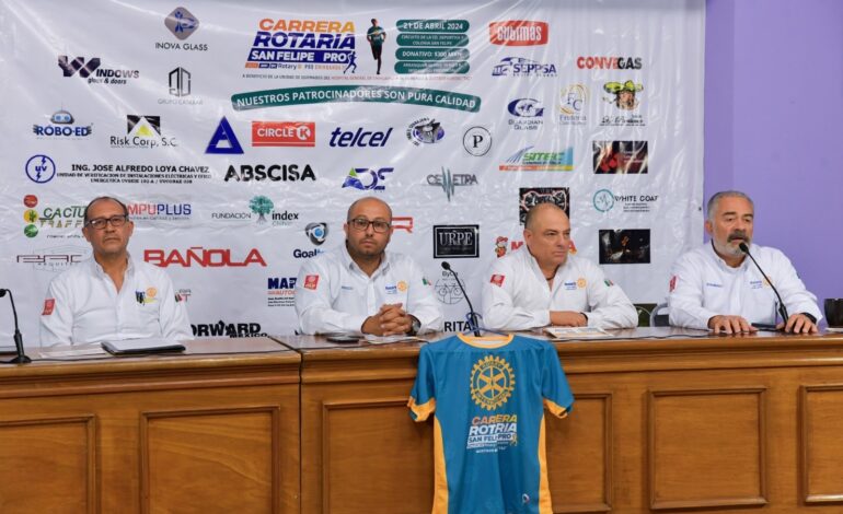 Invitan a activarse físicamente en la Carrera Rotaria San Felipe Pro 2024