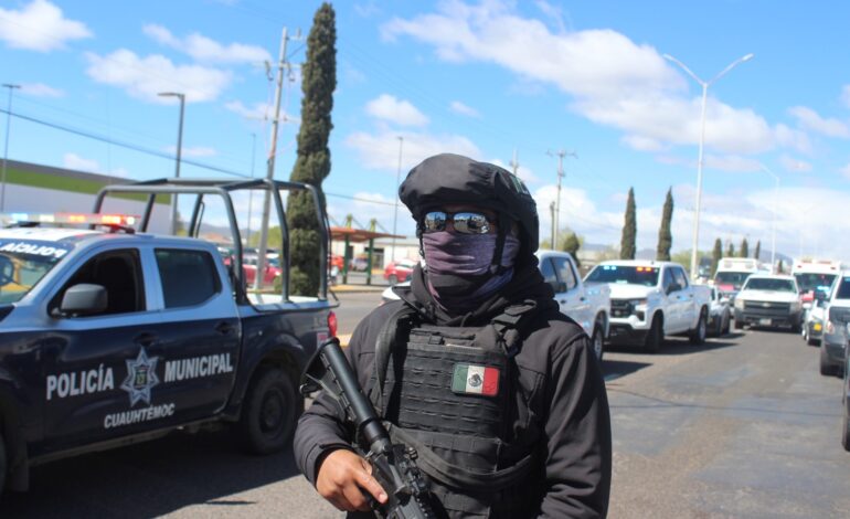  Van 5 detenidos en Cuauhtémoc, presuntamente vinculados a homicidio de funcionario del Cereso
