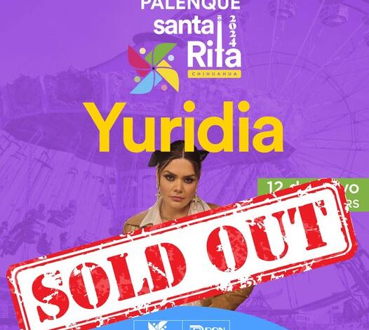  Yuridia es primer «sold out» de la Feria Santa Rita, aquí la cartelera para el Palenque