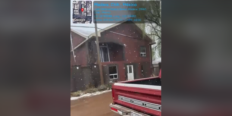  Registra Protección Civil caída de nieve en Madera y Guachochi, aguanieve en Gómez Farias