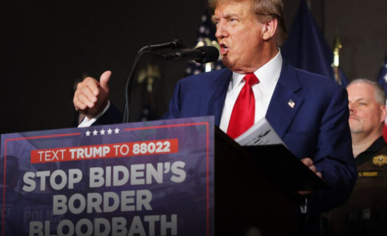  Trump acusa a Biden de provocar un “baño de sangre” en la frontera con México