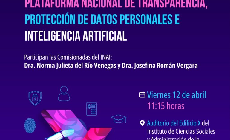  Invitan ICHITAIP, INAI y UACJ a Conversatorio Plataforma Nacionalde Transparencia, protección de datos personales e inteligencia artificial