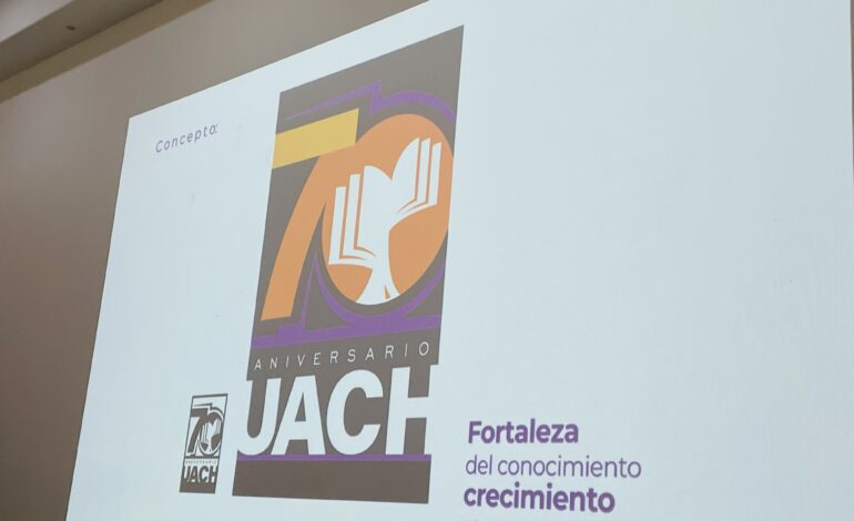  Presenta Rector el logo del 70 aniversario de la UACH