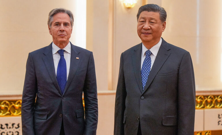  Presidente de China se reúne con el secretario de Estado de EE.UU.