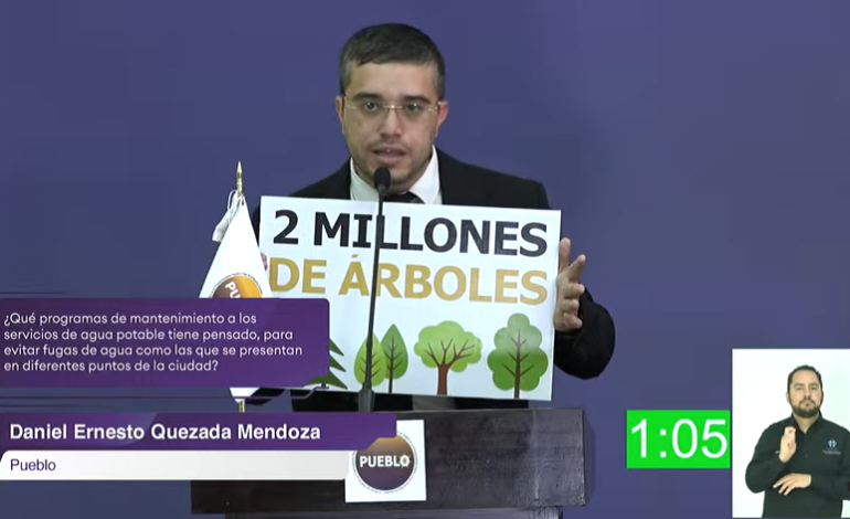  Candidato Daniel Quezada propone sembrar 2 millones de árboles y usar minisplits