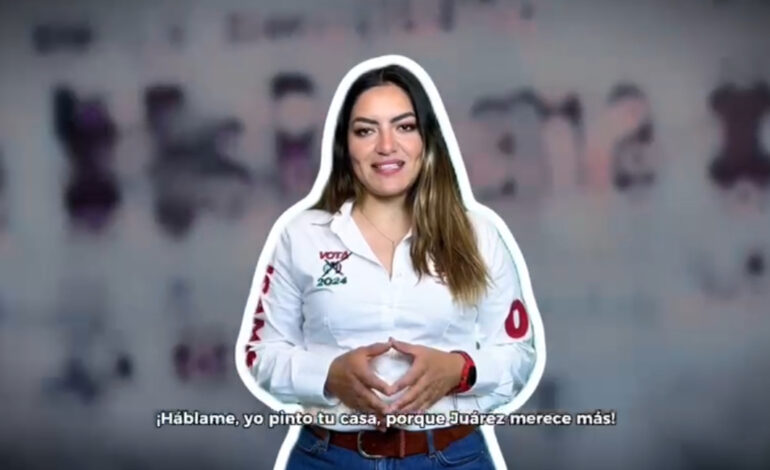  Isamar Valadez, candidata a diputada por el Distrito 06, quiere pintar tu casa