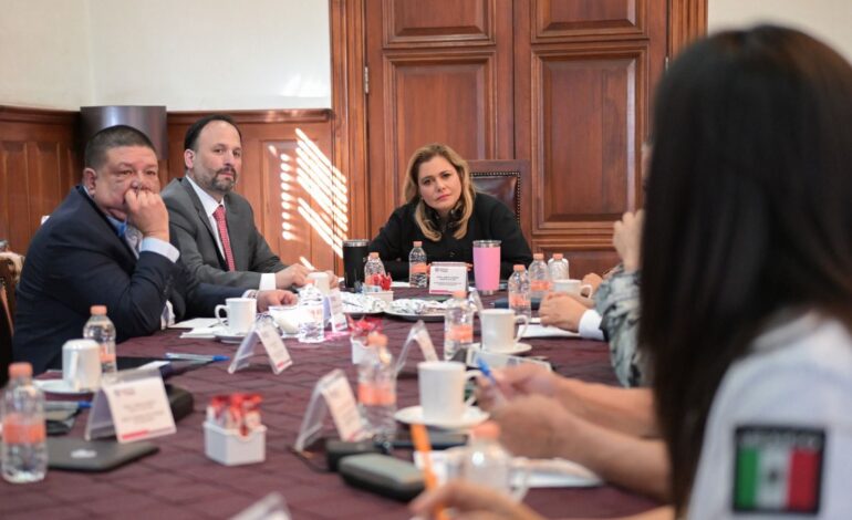  Encabeza Maru Campos reunión de la Mesa de Seguridad