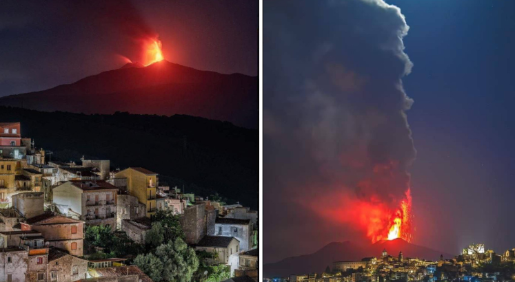  Impactantes imágenes: Erupción del volcán Etna en Italia 