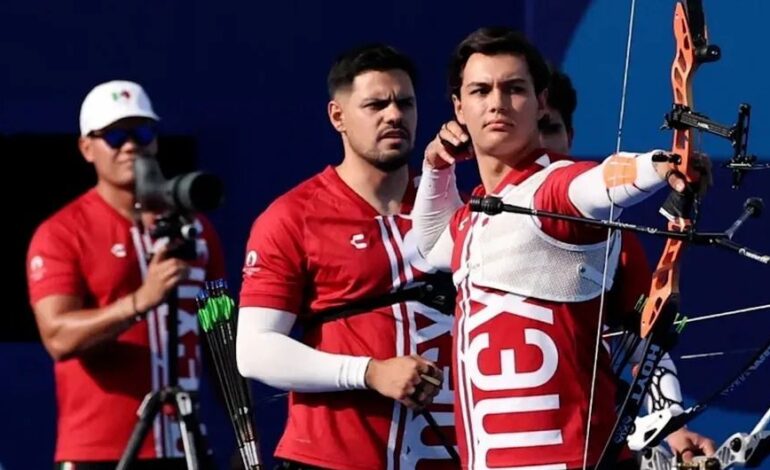  El equipo masculino mexicano de tiro con arco cae en octavos de final ante Japón