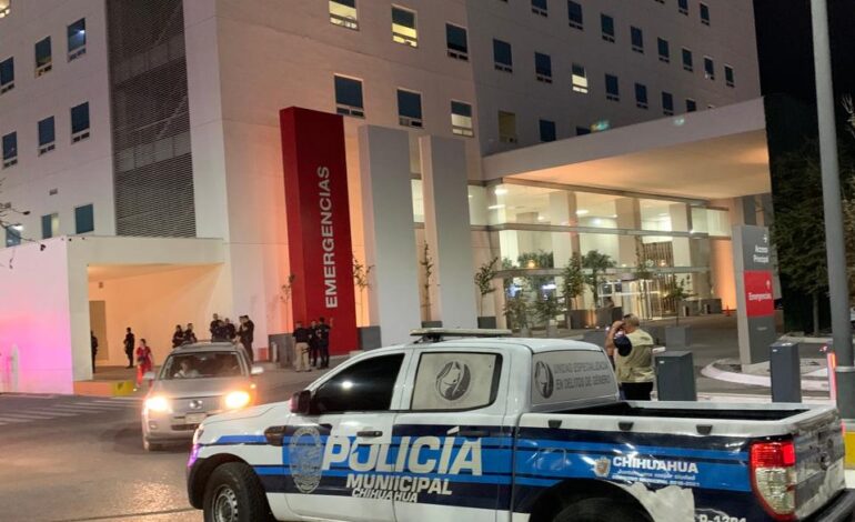  Policía herido de bala fue trasladado al hospital