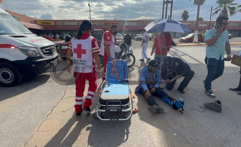  Choque deja a motociclista lesionado en la San José