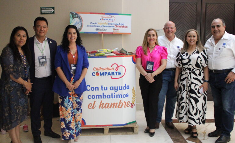  Comparte Colegio de pediatría 665 kilos de alimentos a Cáritas de Chihuahua