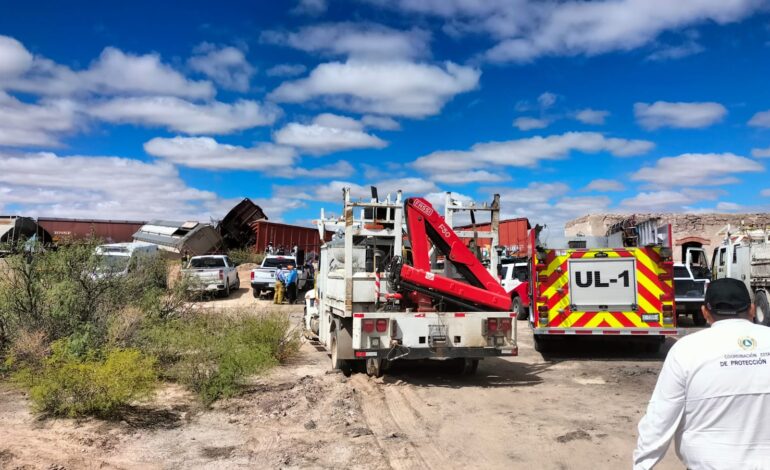  Encuentran sin vida a menor de 4 años extraviado durante accidente de tren, trabajan en controlar derrame de químicos