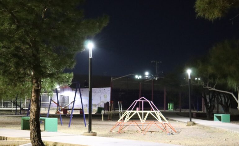  Más de 8 mil 700 chihuahuenses beneficiados con luz LED en parque El Porvenir: Municipio