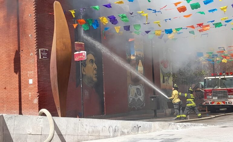 Reconoce regidor Luis Villegas actuación de Bomberos en incendio de negocio en el Centro de la Ciudad