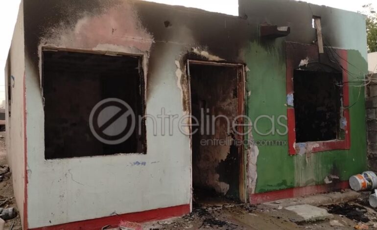  Se registra incendio en domicilio abandonado en Jardines de Oriente