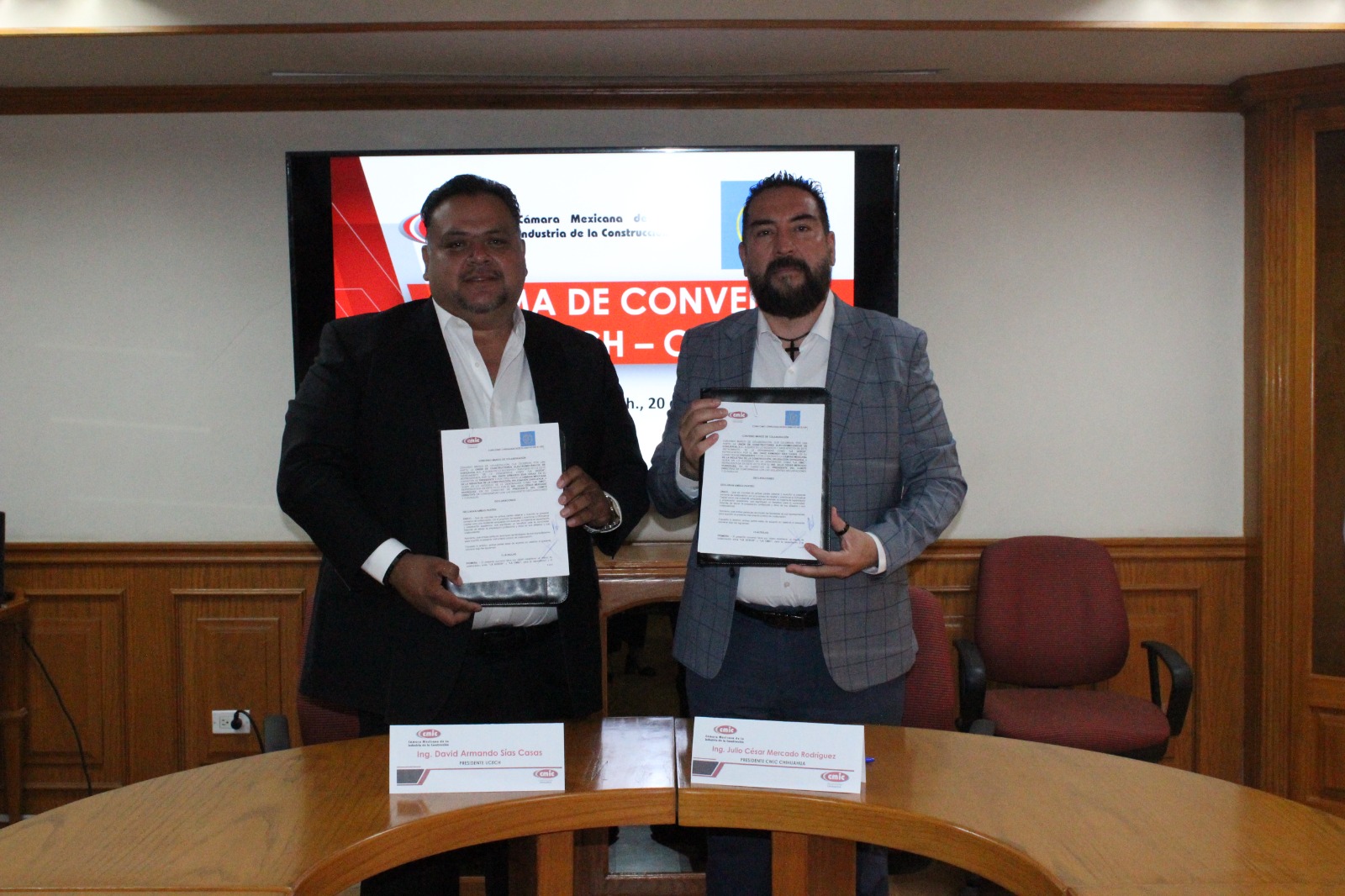 Firman CMIC y UCECH Convenio de Colaboración para Impulsar a constructores