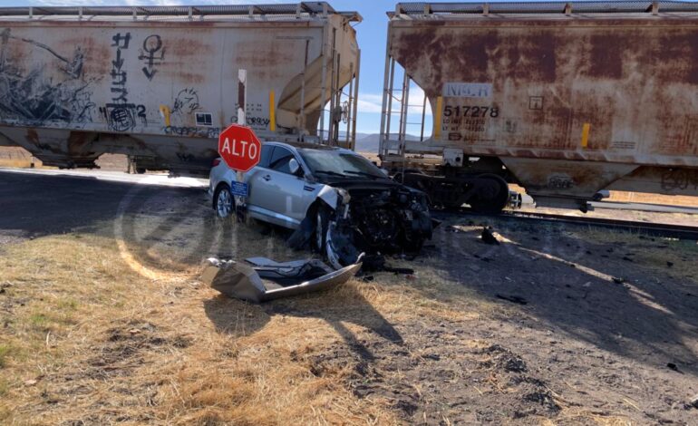  Conductor intentó ganarle paso al tren en la colonia El Charco