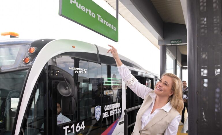  Maru Campos pone en marcha 9 estaciones más del BRT-1 en Ciudad Juárez