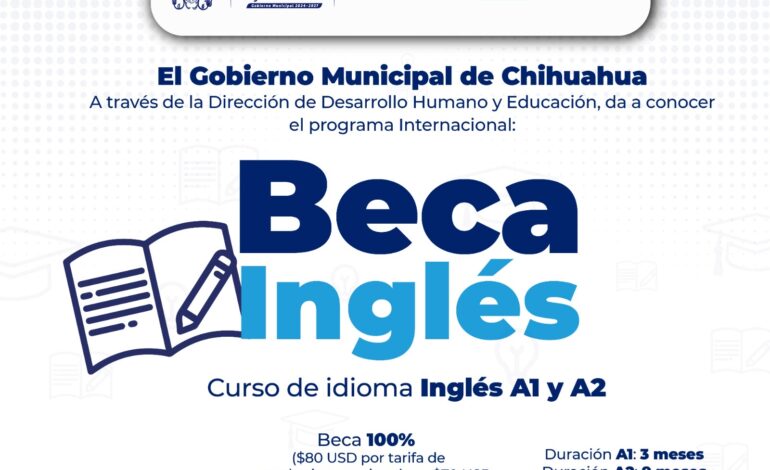 Explica Municipio proceso para registrarte y solicitar tu beca de inglés
