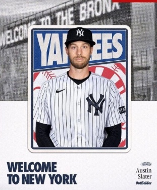  Yankees de NY se refuerzan con Austin Slater de los Medias Blancas de Chicago