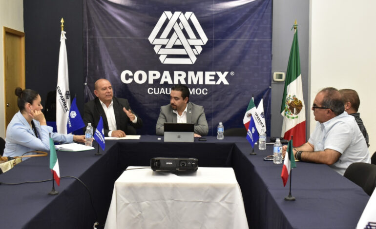  Coordinador del GPMorena se reúne con COPARMEX de Chihuahua, Cuauhtémoc y Juárez para presentar propuesta de eliminación de “pluris” de lista